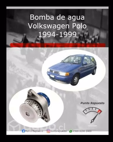 Bomba de agua Volkswagen Polo 1994 a 1999 - Imagen 2