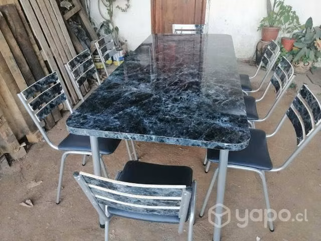Comedor de 8 sillas vhs tapizadas - Imagen 4