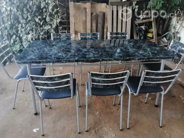 Comedor de 8 sillas vhs tapizadas