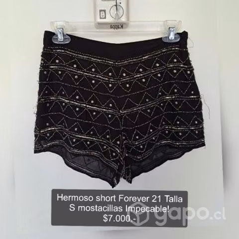 Short de fiesta con lentejuelas lindo