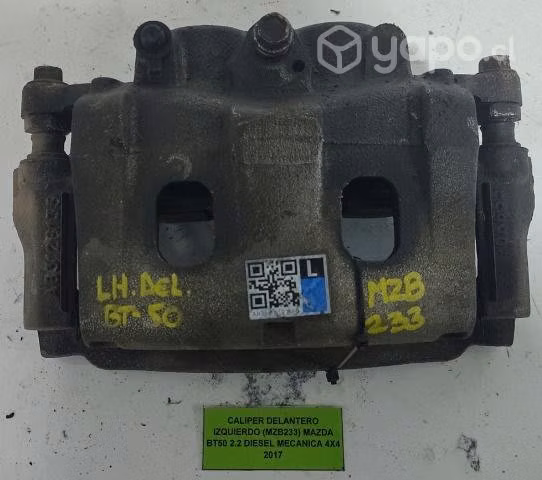 Caliper Delantero Izquier (MZB233) Mazda BT50 2017
