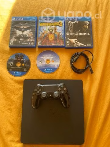 PS4 Slim + control y juegos