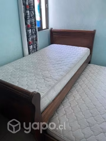 Cama 1.5 plazas + Nido 1 plaza