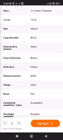 Lámpara colgante auriga