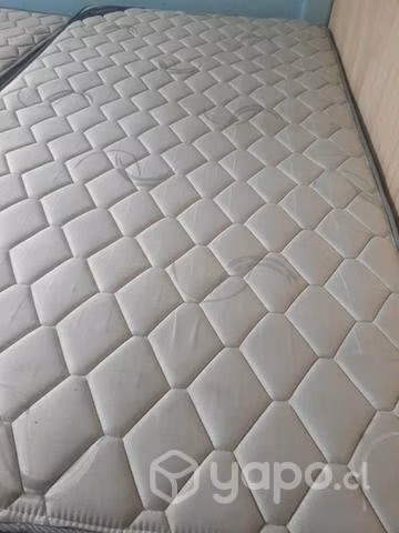 02 box spring (base+colchón) de 1 1/2 pl