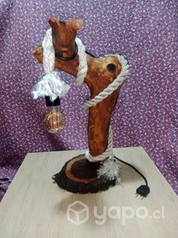 Lámpara de sobremesa rustica