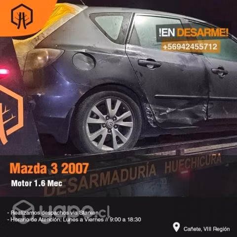 Motor de partida mazda 3 2007