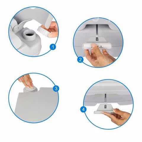 Baño Químico Portátil 20 Litros Reutilizable Campi