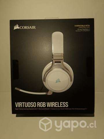 Audífonos Corsair Virtuoso RGB Wireless blancos - Imagen 3