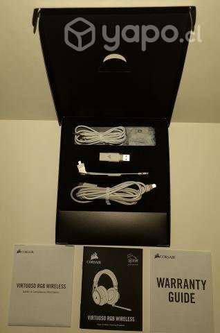 Audífonos Corsair Virtuoso RGB Wireless blancos - Imagen 4