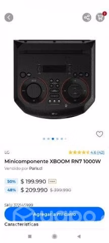 Minicomponente LG XBOMM RN7