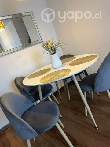Comedor redondo 4 sillas