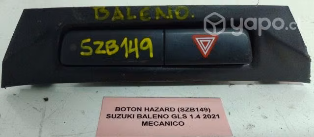 Boton Hazard (SZB149) Suzuki Baleno GLS 1.4 2021