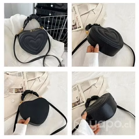 Bolso de corazón cuerina