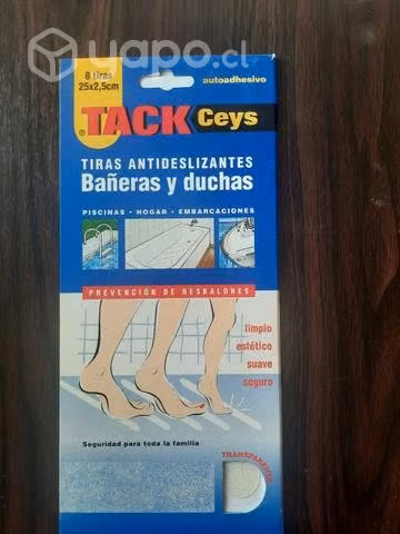 Tiras antideslizantes para bañera y ducha