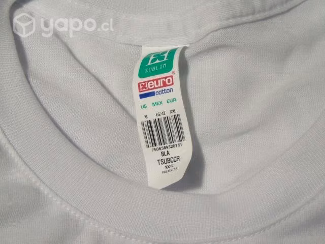 Poleras sublimación | 13 unidades