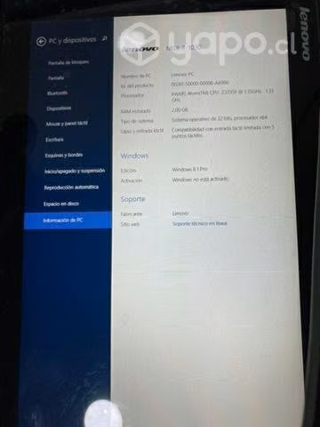 Tablet Lenovo Miix 3 min 1030