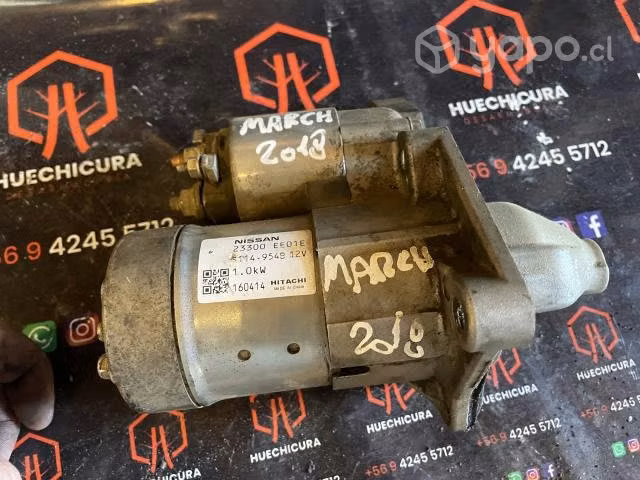 Motor de partida Nissan March 1.6 2018