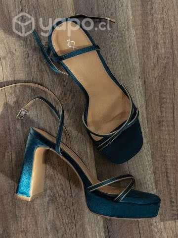 Sandalia de tacón GRETA VERDE MIM SHOES - Imagen 2