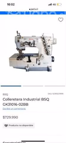 Maquina colleretera industrial