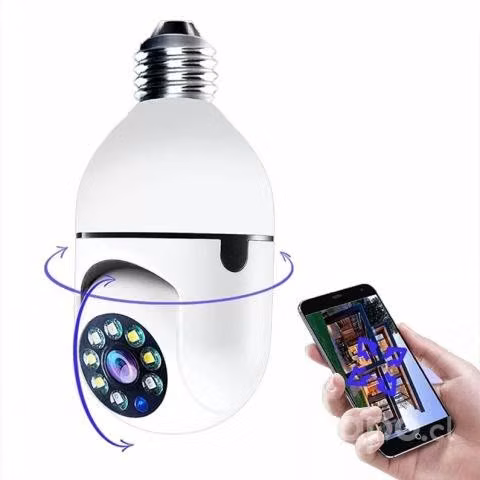 Camara Ip Ampolleta Motorizada 360° E27