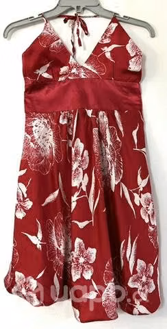 Vestido No Elástico Marca Index Talla S Rojo