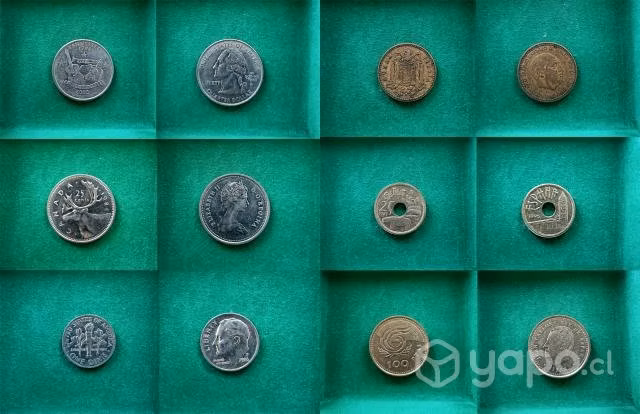 Colección de monedas extranjeras