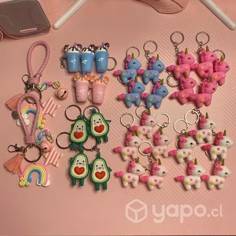 Pack de 117 llaveros kawaii