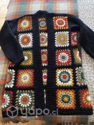 Chaleco cuadraditos a crochet