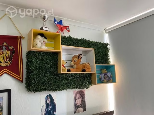 Set de repisas tipo cubo para muralla