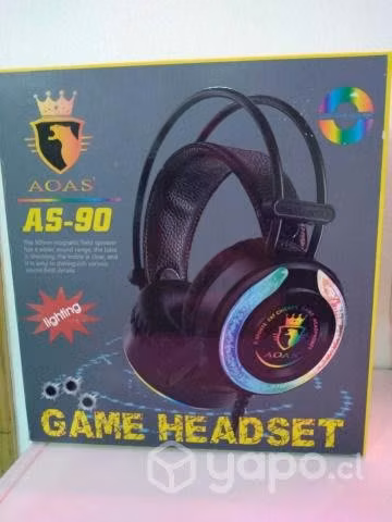 Audifono Gamer Luces RGB PC AOAS AS - 90