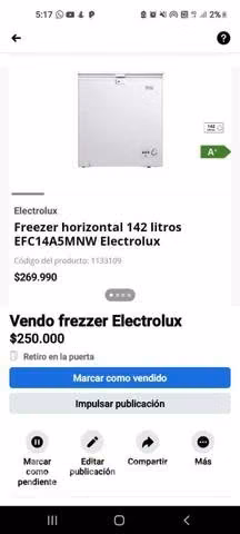 Freezer Electrolux