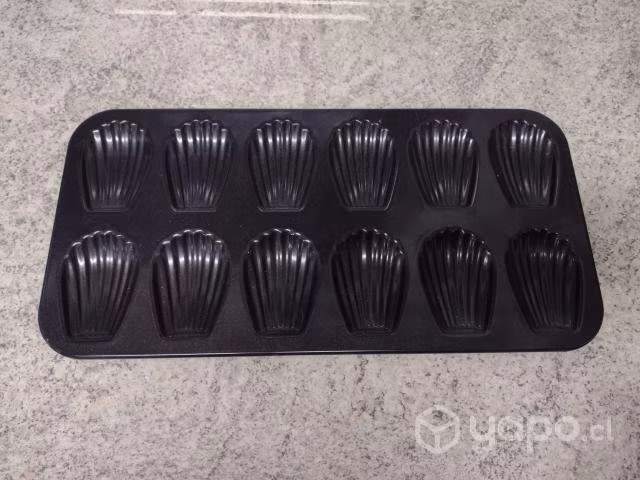 3 moldes de galletas madeleine