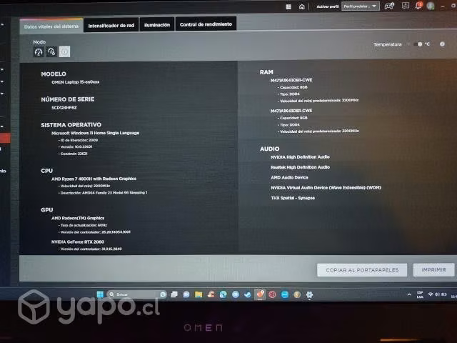 Notebook HP Omen 15 - Imagen 4