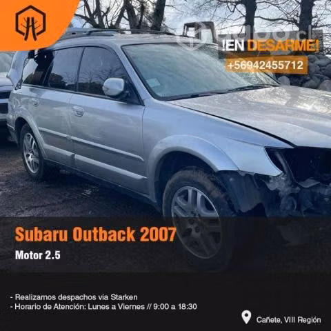 Riel inyeccion subaru outback 2007