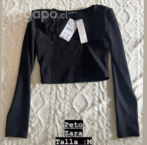 Crop top zara talla M