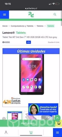 Tablet Lenovo M7 - Imagen 2
