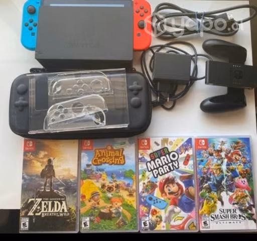 Nintendo switch 4 juegos