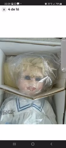 Muñeca de porcelana antigua - Imagen 5