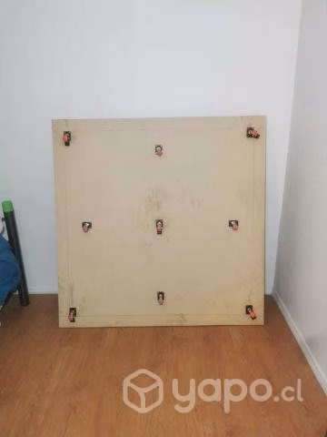 Bandeja de cultivo 120x120cm + base con ruedas