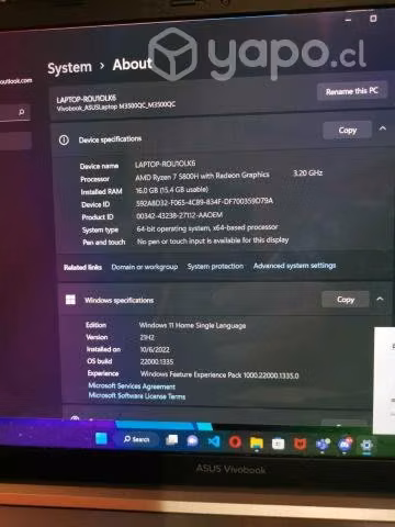 Notebook Asus Vivobook Pro 15 OLED - Imagen 3