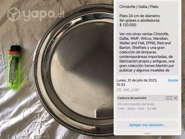 Christofle / Galia / Plato