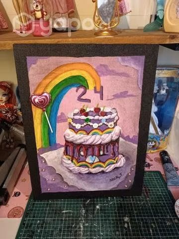 Cuadro, feliz cumpleaños - Imagen 2