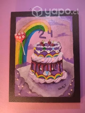 Cuadro, feliz cumpleaños