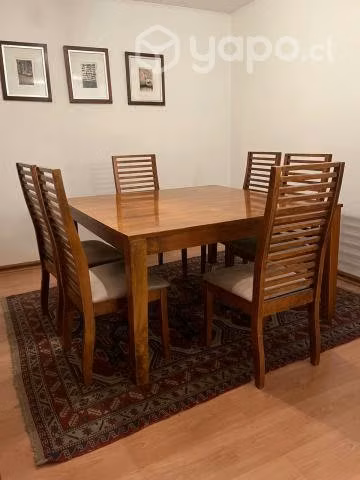 Mesa comedor con 7 sillas - Imagen 3