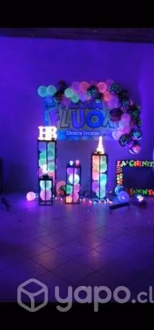 Animación de eventos, fiestas flúor, cumpleaños
