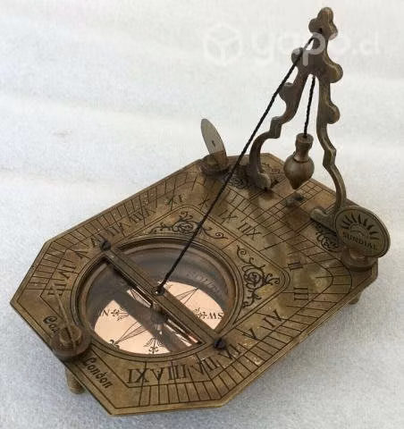 Brújula Náutica Con Péndulo Y Reloj De Sol, 1775,