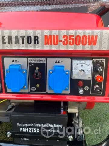 Generador electrico marca erux 3500 watts.