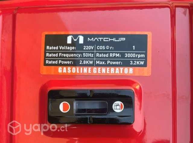 Generador electrico marca erux 3500 watts.