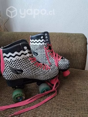 Patines rosado converzable